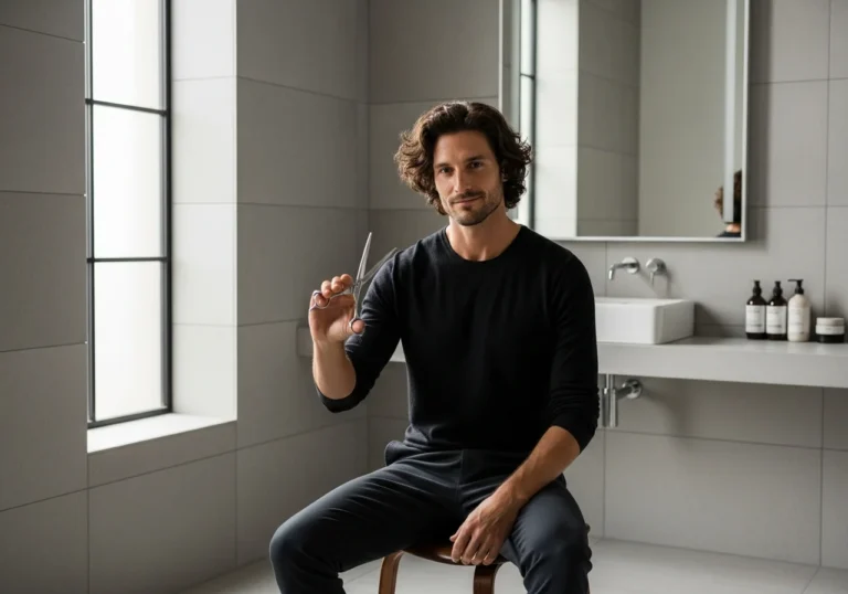 How To Cut Mens Long Curly Hair At Home