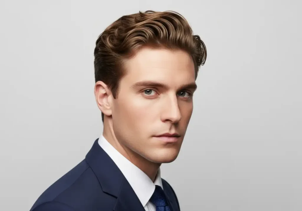 Mid Temple Fade With Wavy Hair
Temple Fade Haircuts