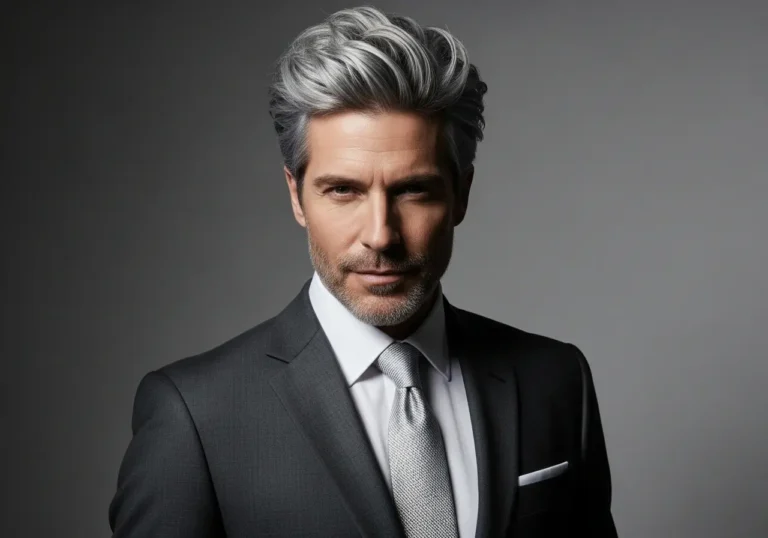 Silver and Grey Sophisticated Streaks