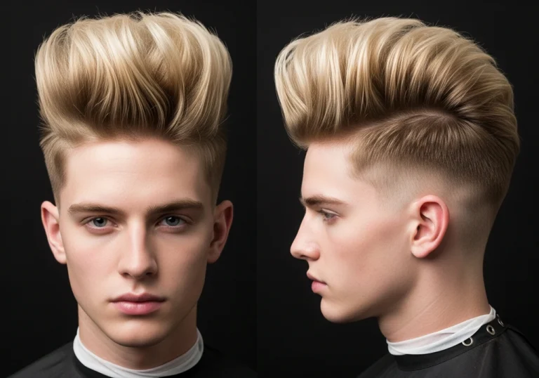 The Classically Bold Pompadour Iconic Bleached Hairstyles