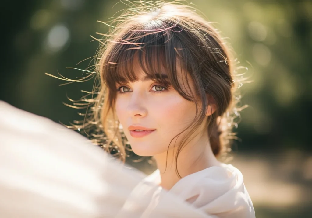 Wispy Side Bangs for Softness