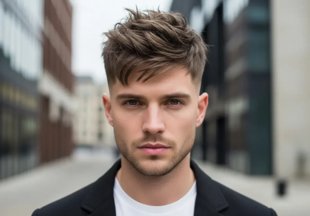 haircuts for men with thick hair
2. The Textured Crop