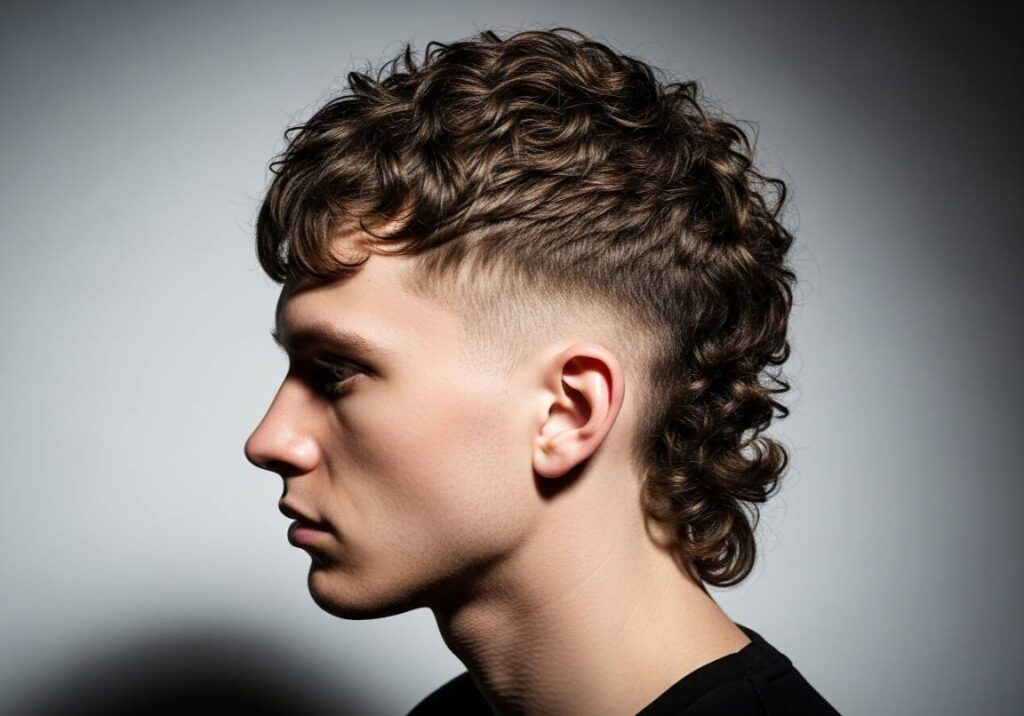 8 The Curly Mullet
 Curly Hairstyles For Men