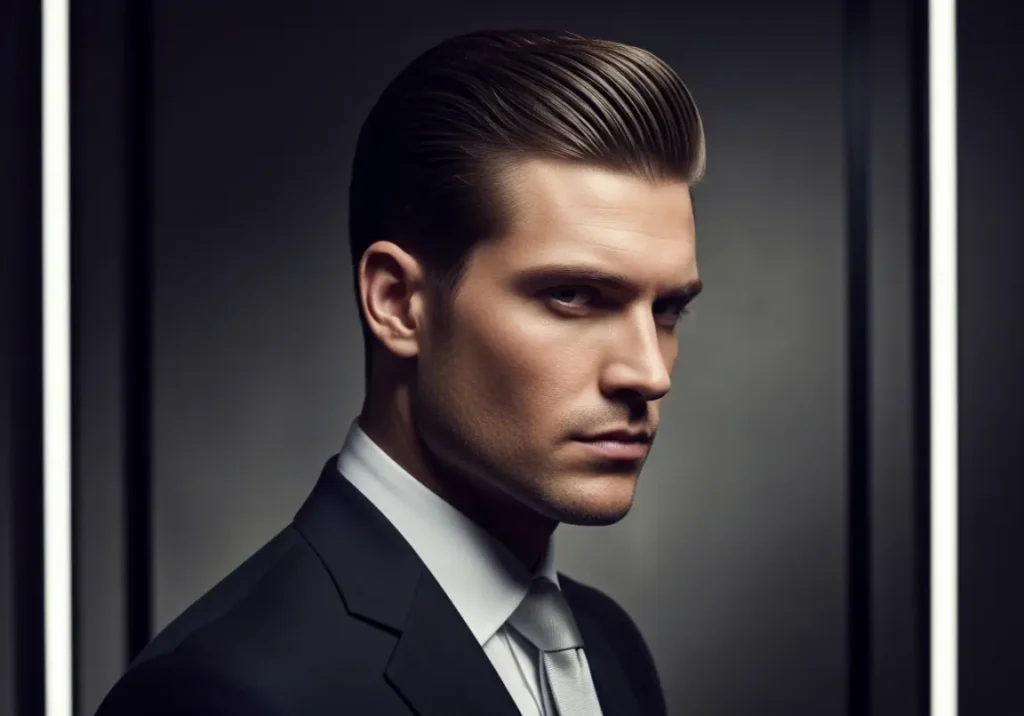 haircuts for men with thick hair
8. The Slick Back