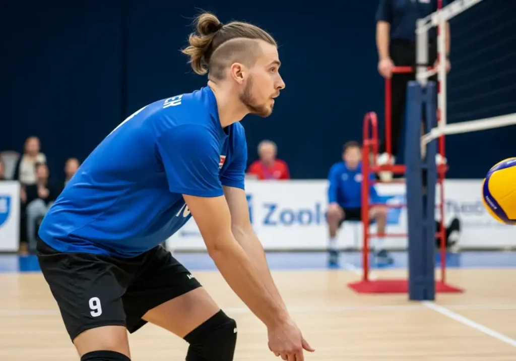 9. The Man Bun Option
Volleyball Hairstyles For Men
