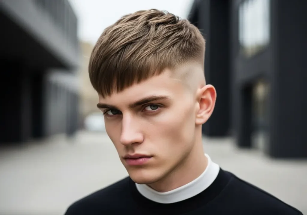Haircut For Triangle Shape Face
Angular Fringe with Fade