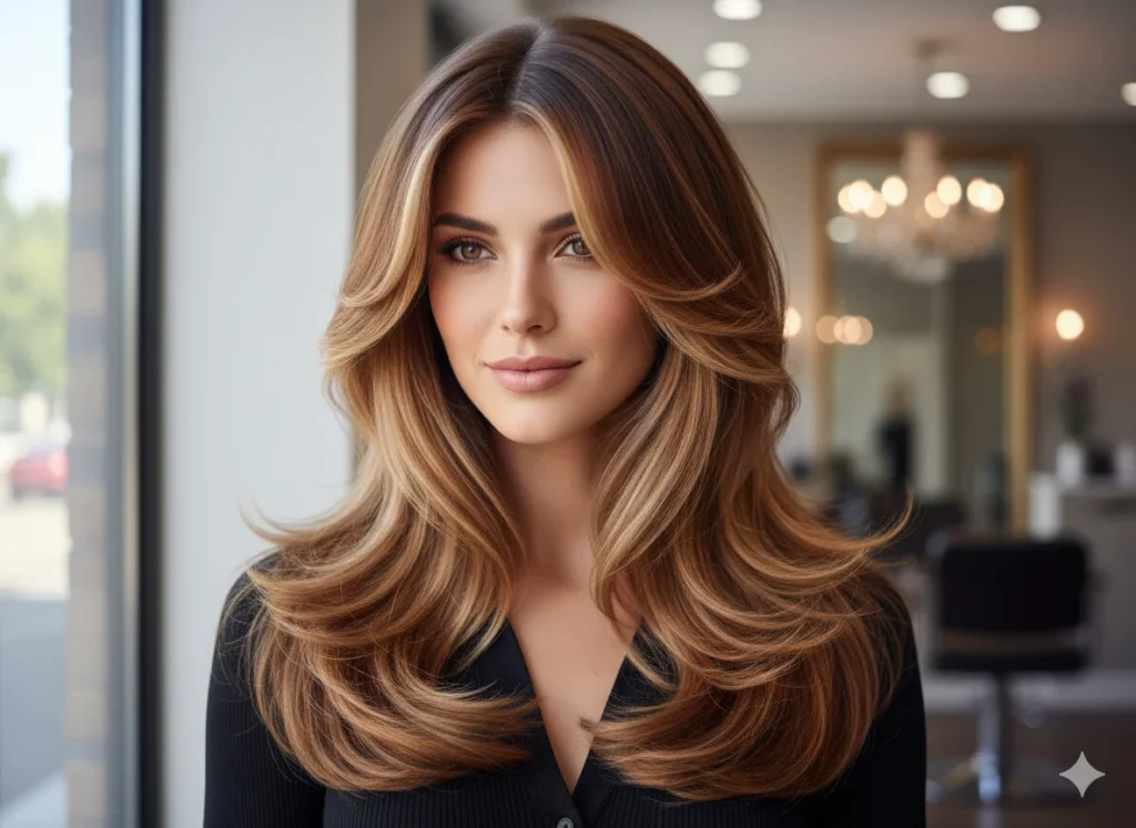 Balancing Proportions with Layers for Heart-Shaped Faces