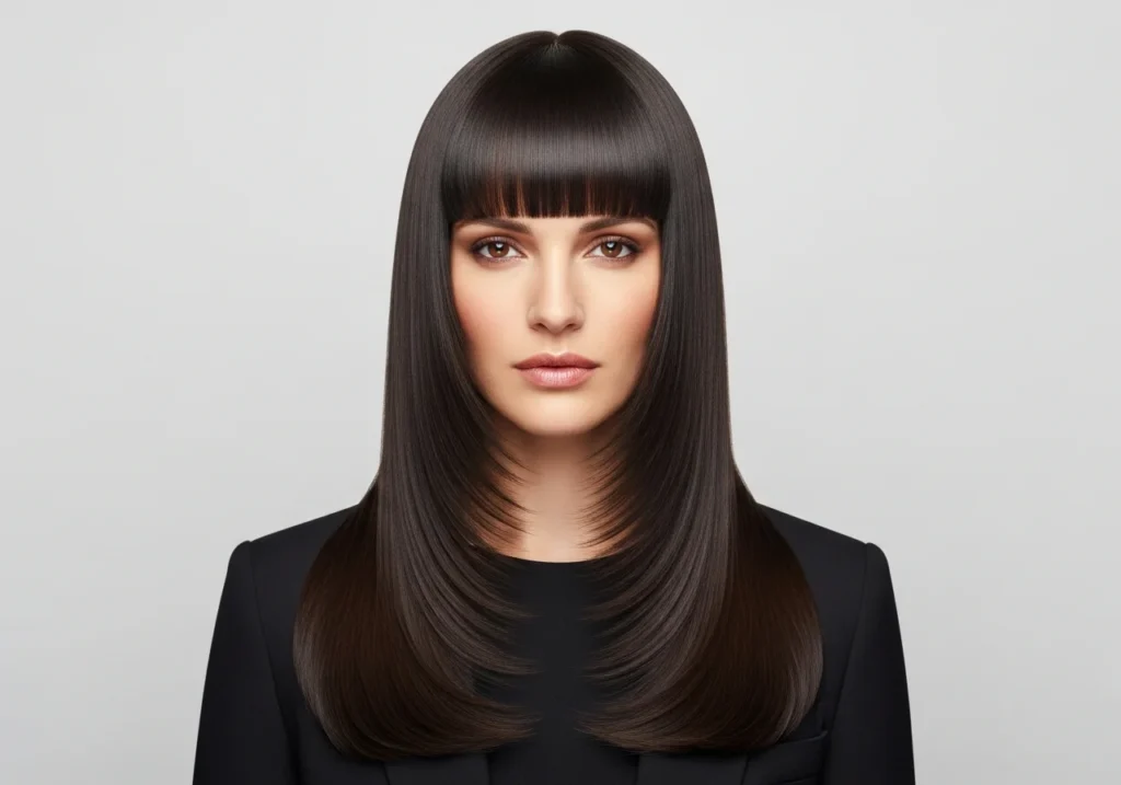 Butterfly Cut with Blunt Ends Butterfly Cut with Blunt Ends