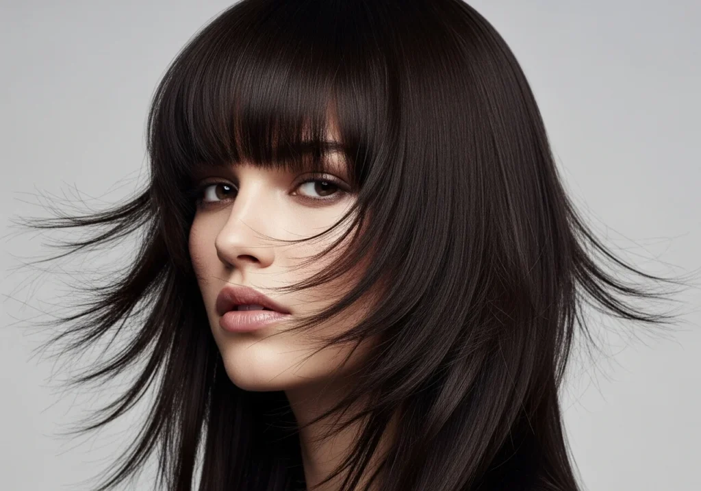 Choppy Butterfly Layers for Straight Hair Choppy Butterfly Layers for Straight Hair