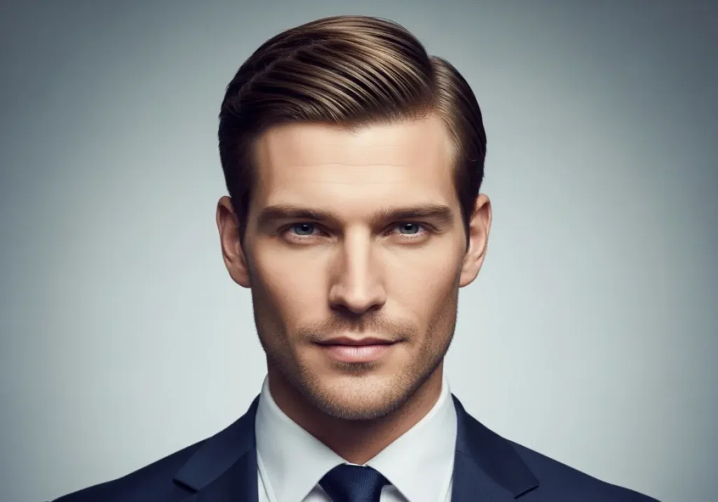haircuts for diamond face men
Classic Side Part
