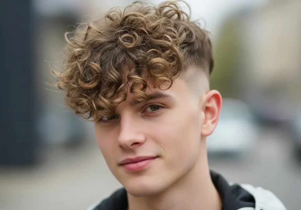 Curly Hair Undercuts For Men
Curly Fringe with Undercut