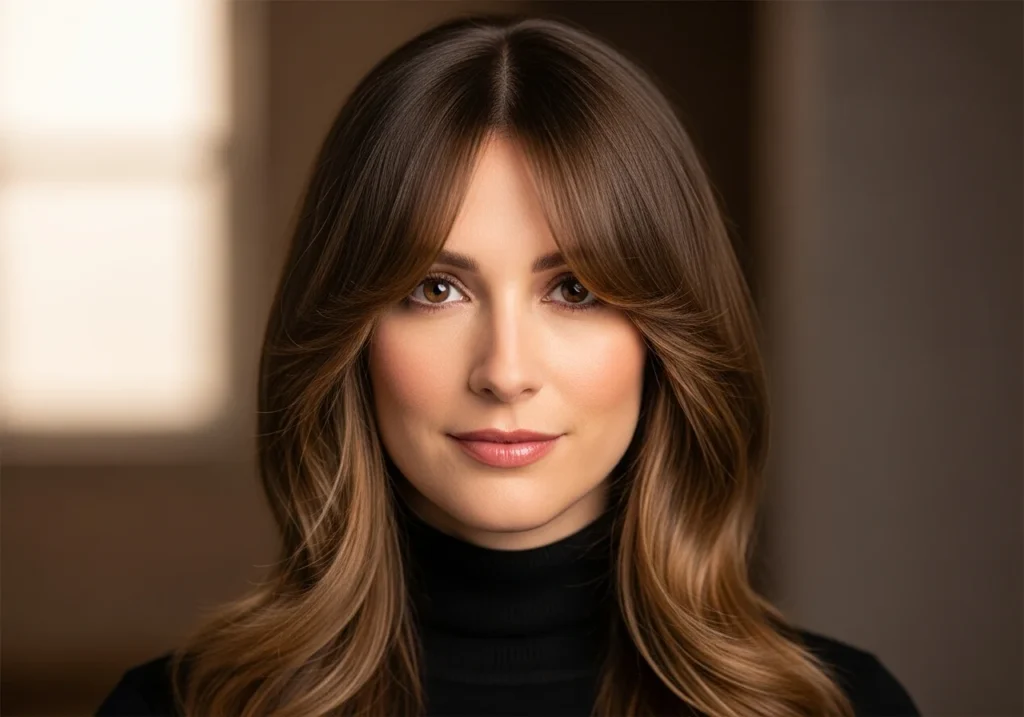 Face-Framing Elegance for Round Faces