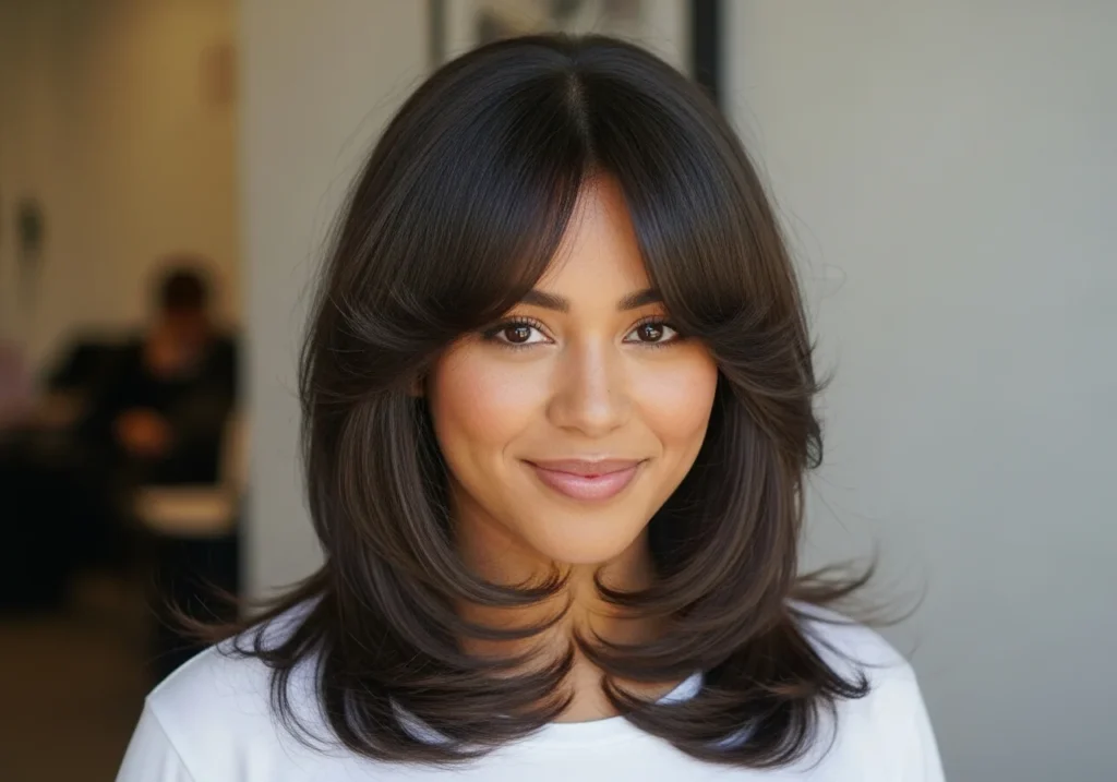 Face Framing Layers for Round Faces Face Framing Layers for Round Faces