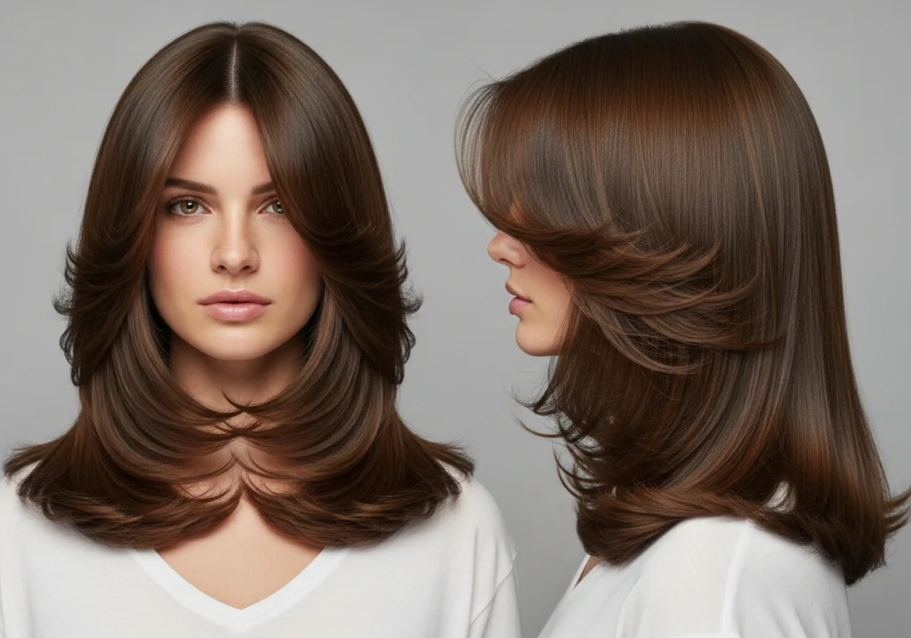 Face Framing Layers with Length 