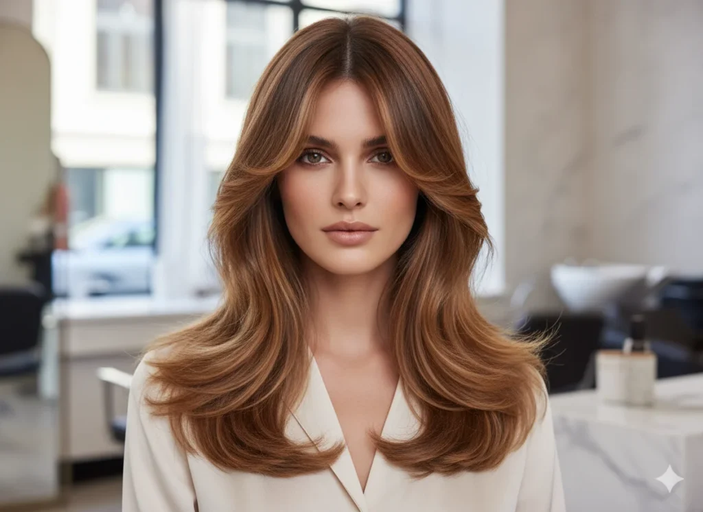 Layered Perfection for Oval Face Shapes