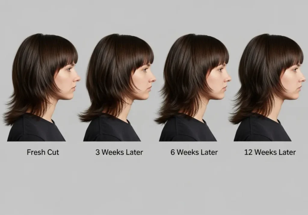 long wolfcut
Maintenance and Growing Out Considerations