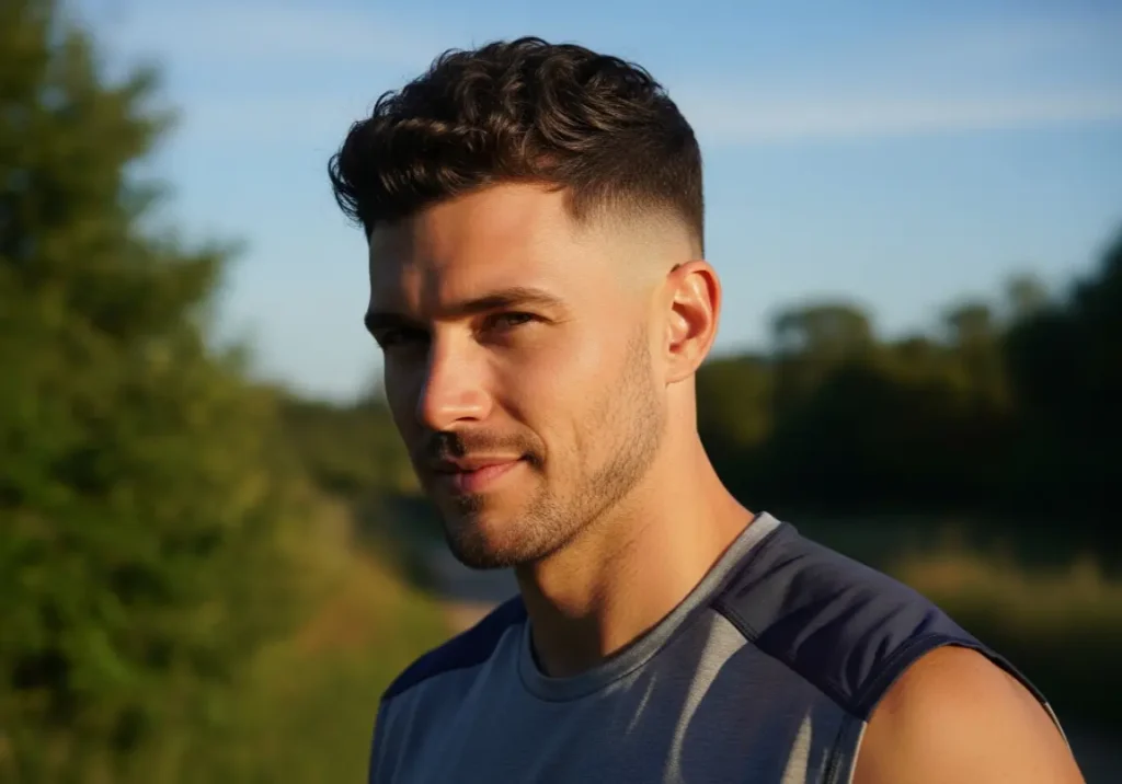 Curly Hair Undercuts For Men
Short Curly Top with Undercut