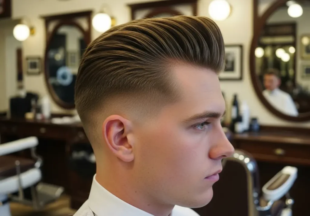 haircuts for diamond face men
Short Pompadour