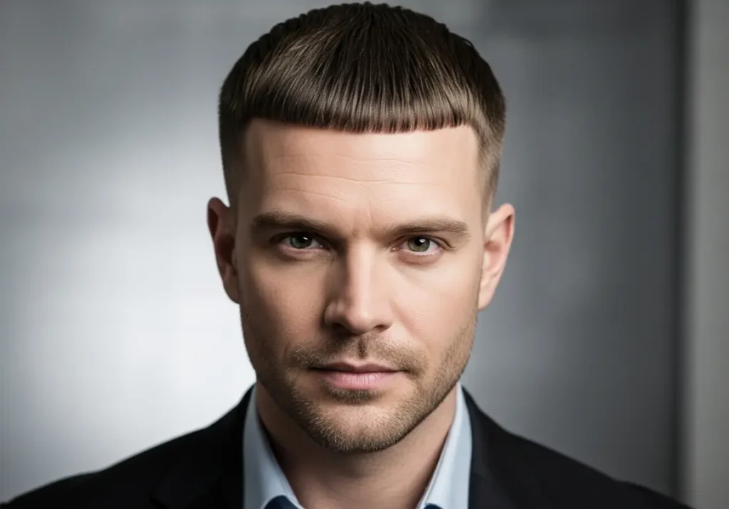 Haircut For Triangle Shape Face
The Caesar Cut