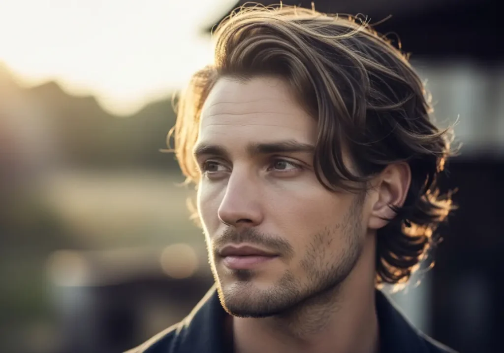 Haircut For Triangle Shape Face
Wavy Mid-Length with Side Sweep