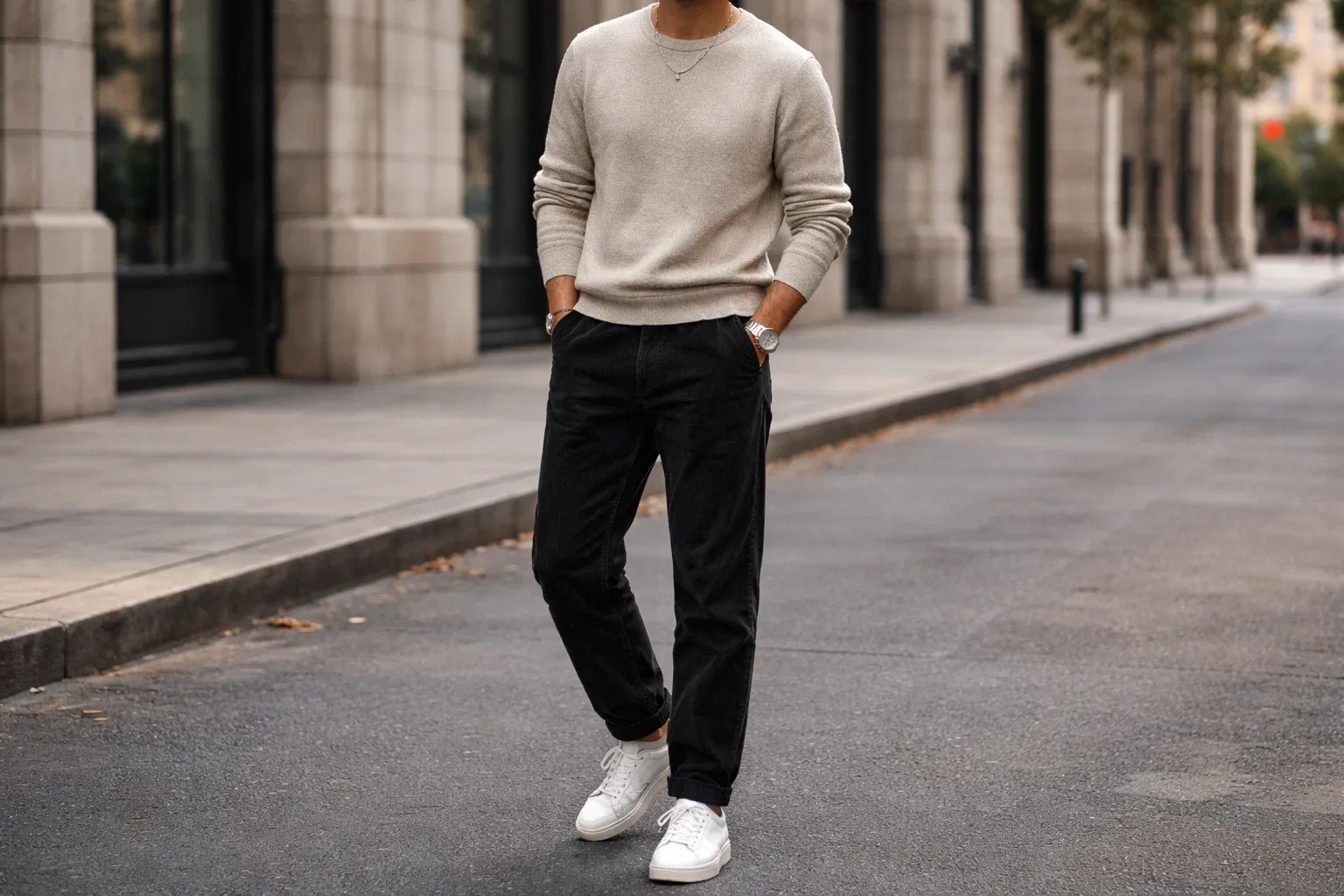 10 black corduroy pants outfit ideas for men