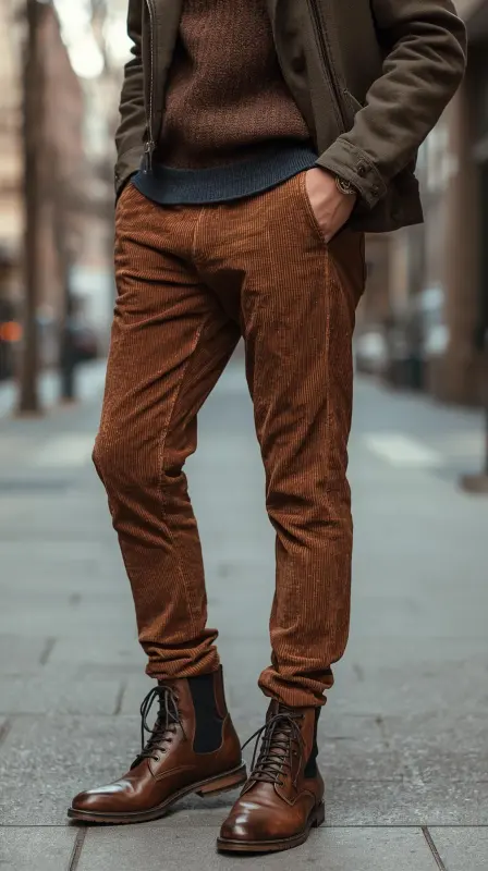 Corduroy Pants With Boots