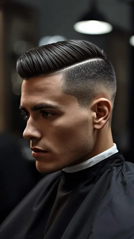 Low Fade Side Part