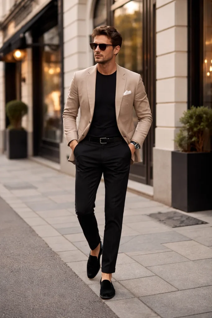 Black Pants with a Blazer