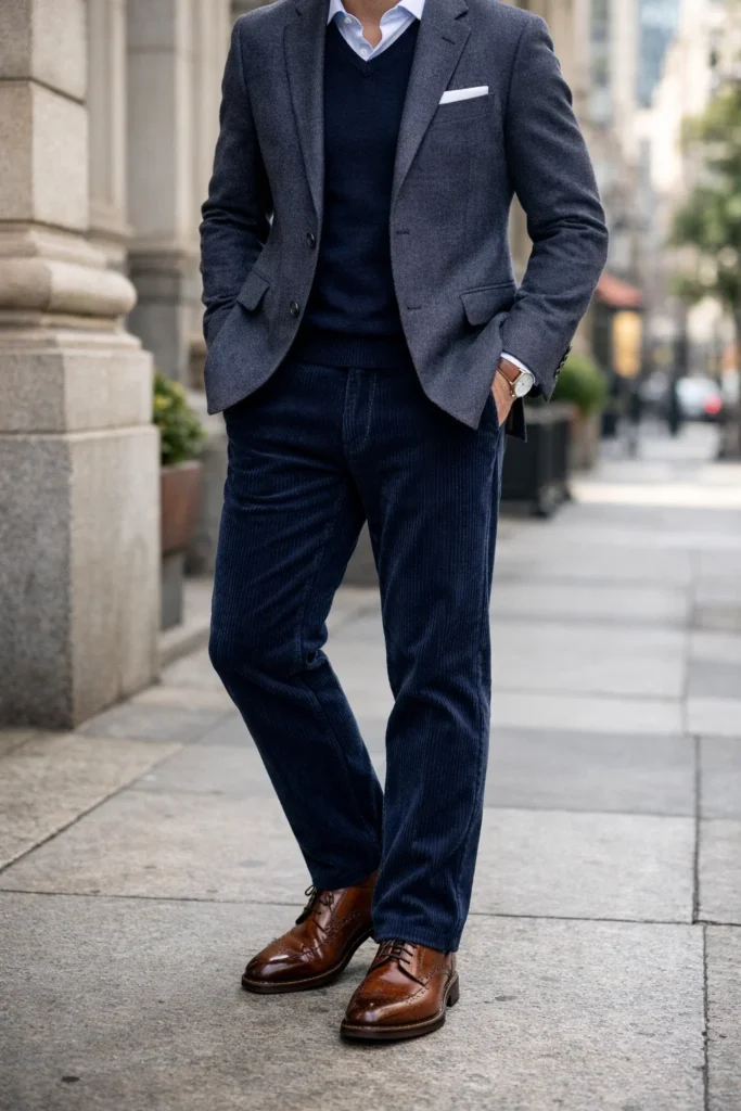 corduroy pants outfit mens ideas