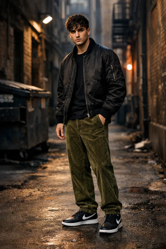 corduroy pants outfit mens ideas