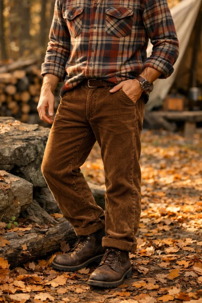 corduroy pants outfit mens ideas