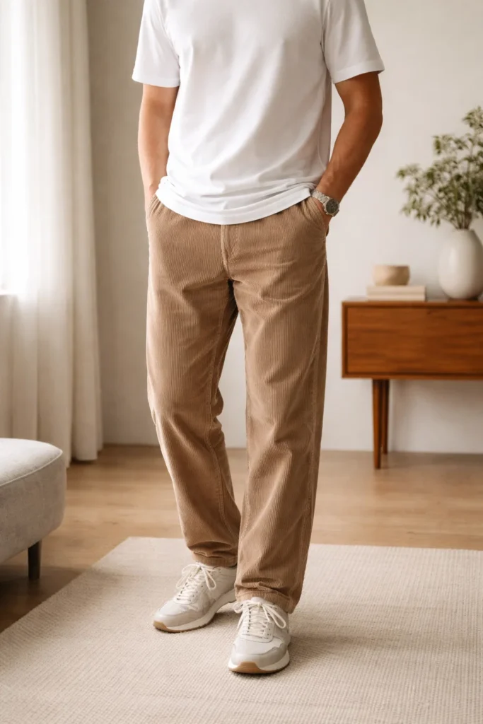 corduroy pants outfit mens ideas