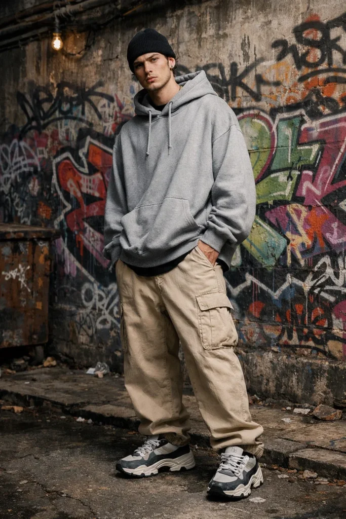 Hoodie and Streetwear Inspired Outfit