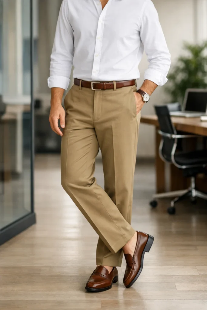 khaki pants outfit men