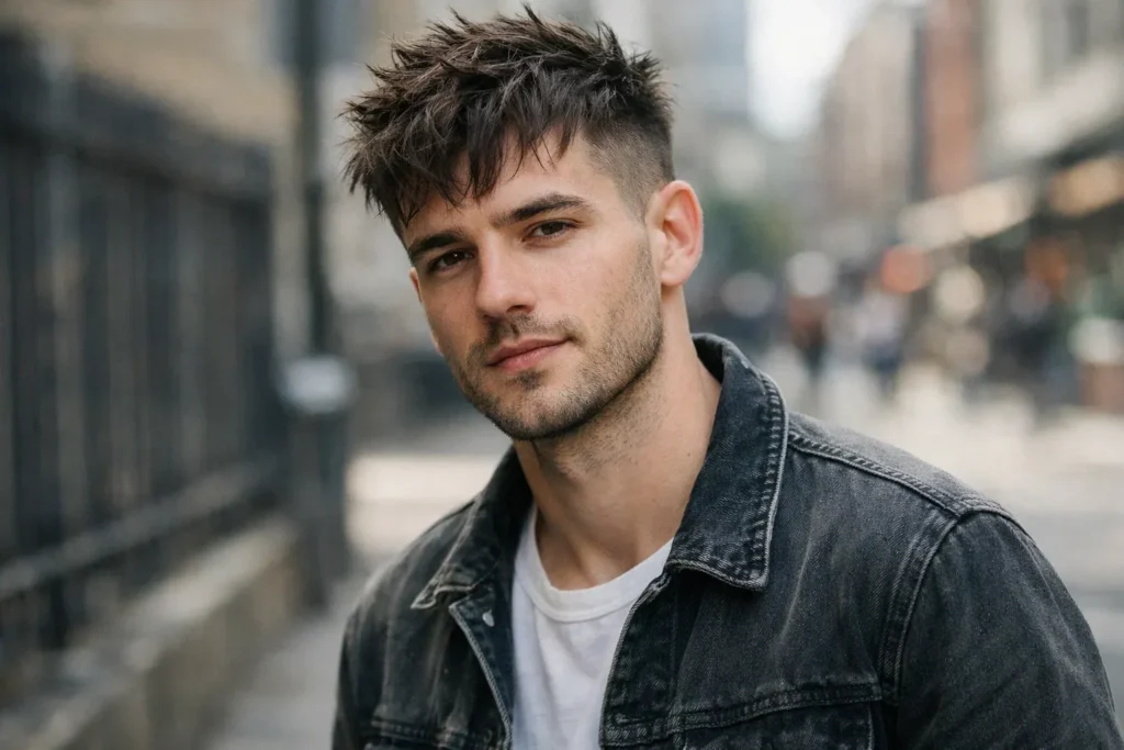 Messy French Crop High Fade