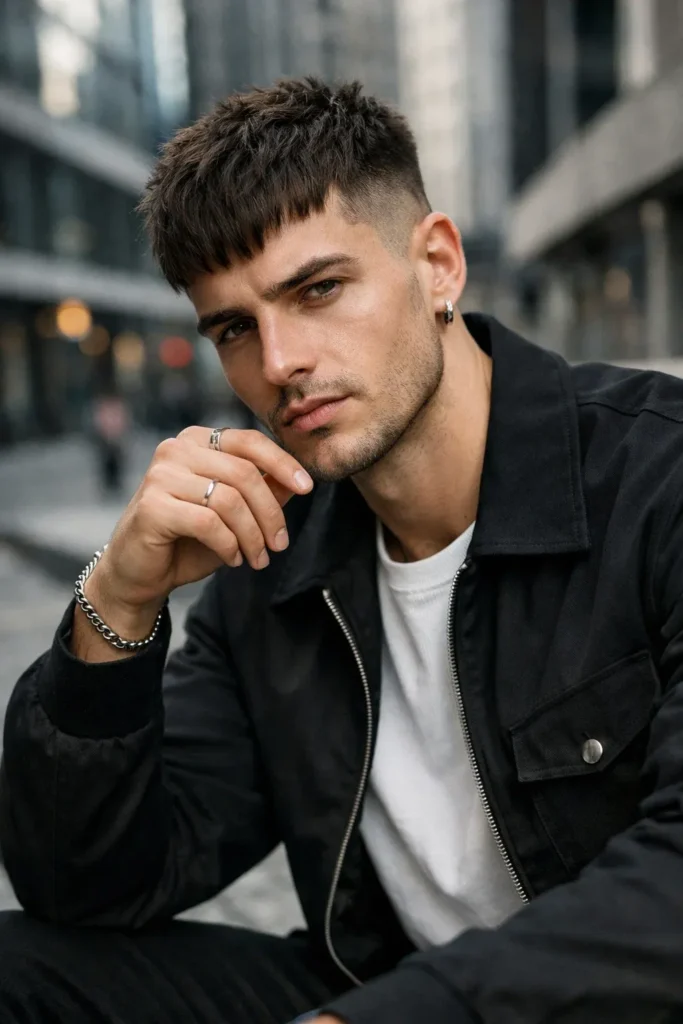 Modern Styled French Crop Low Fade