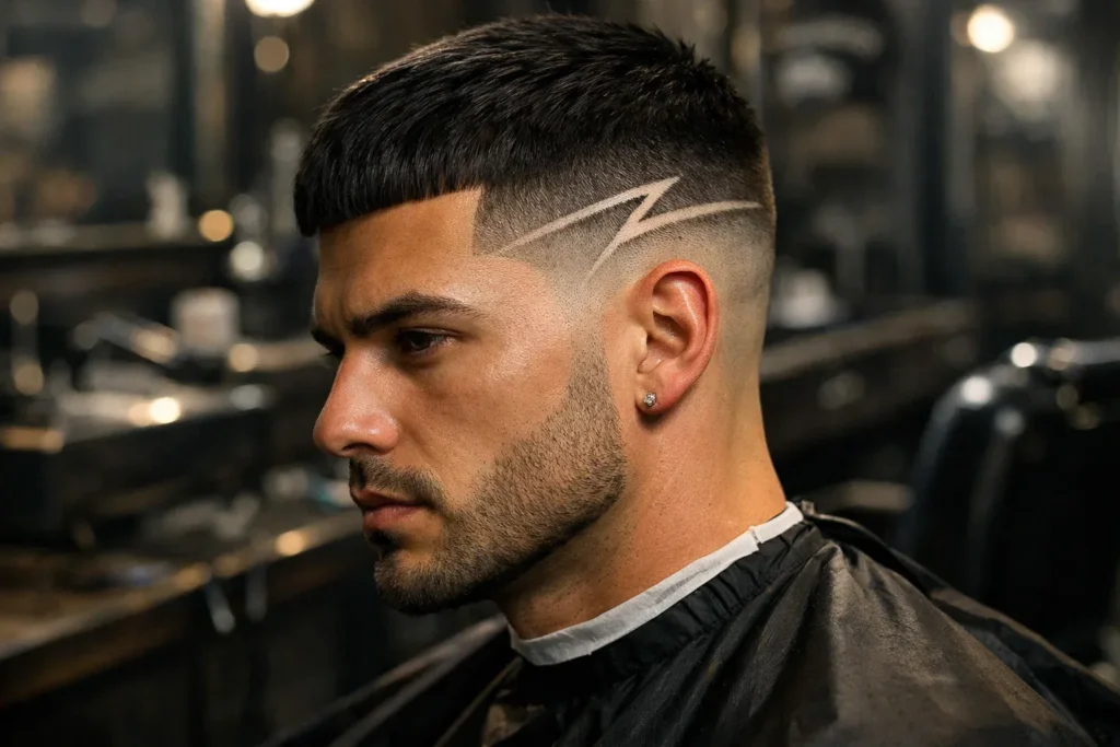 Sharp Line French Crop High Fade