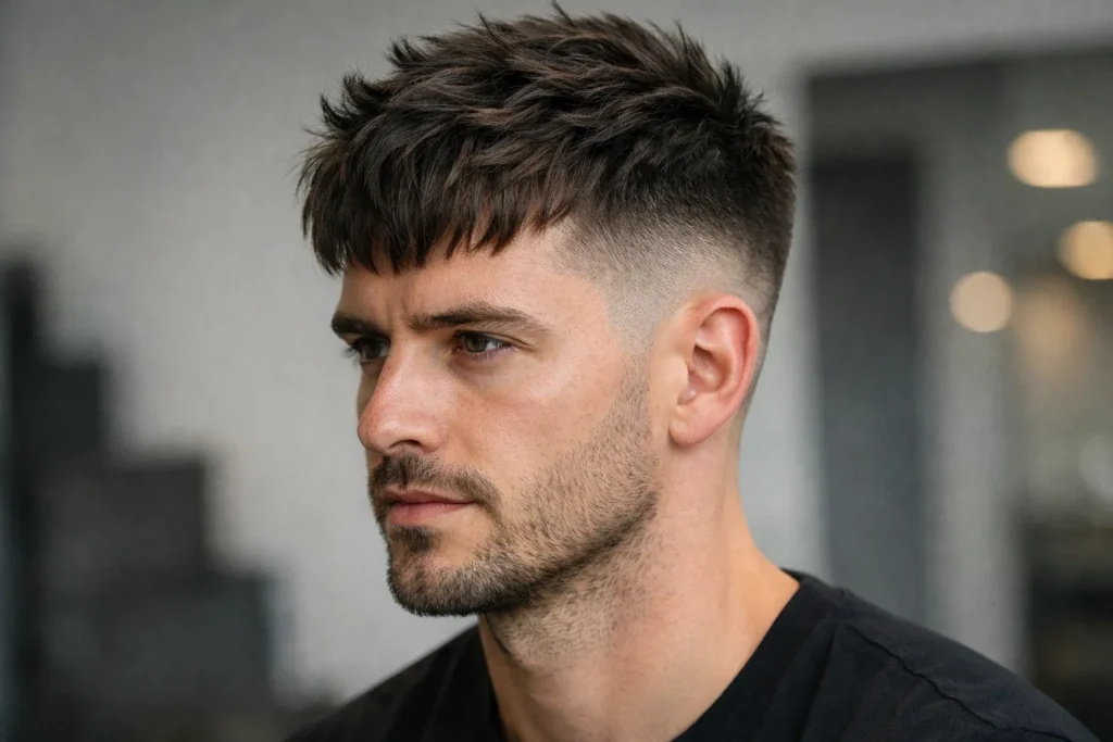 Textured French Crop High Fade