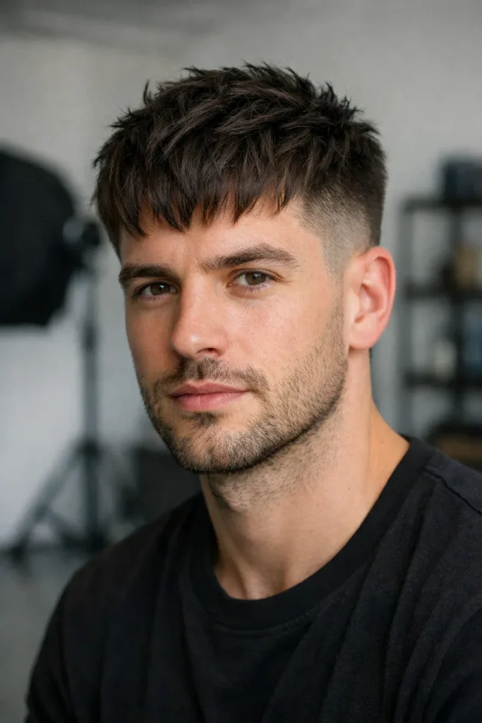 Textured French Crop Low Fade