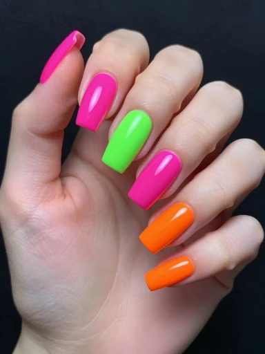 Neon Summer Nails That Stand Out