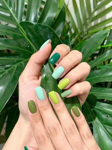 Trending Green Nail Shades for Sunny Days