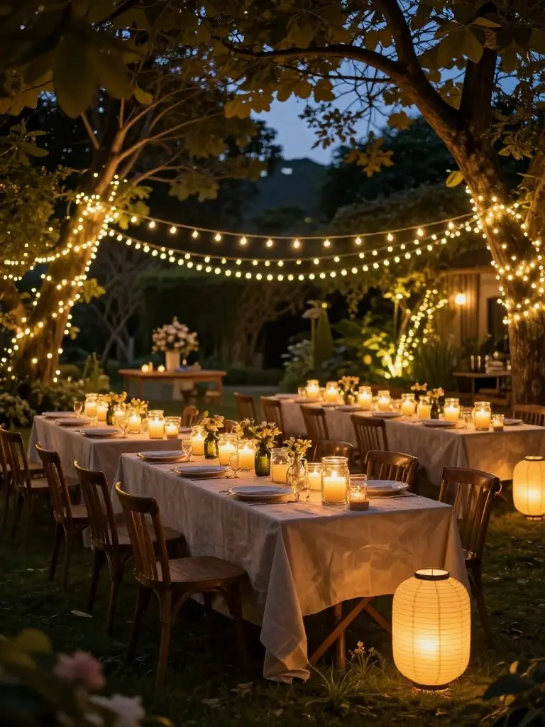 Garden Party Lighting Ideas for a Magical Atmosphere