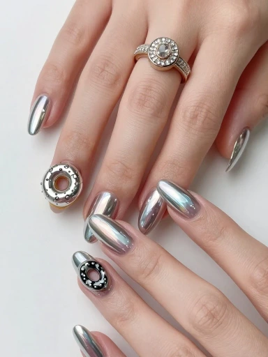 Chrome and Glazed Summer Nail Looks