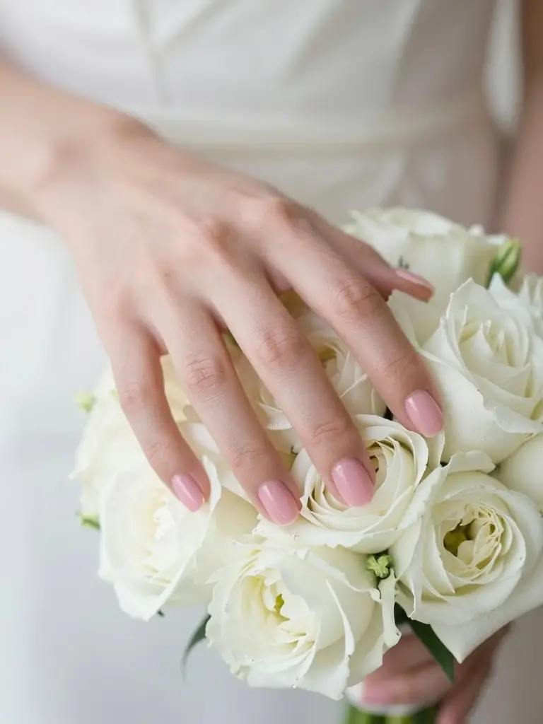 Elegant Pink Nail Ideas for Weddings