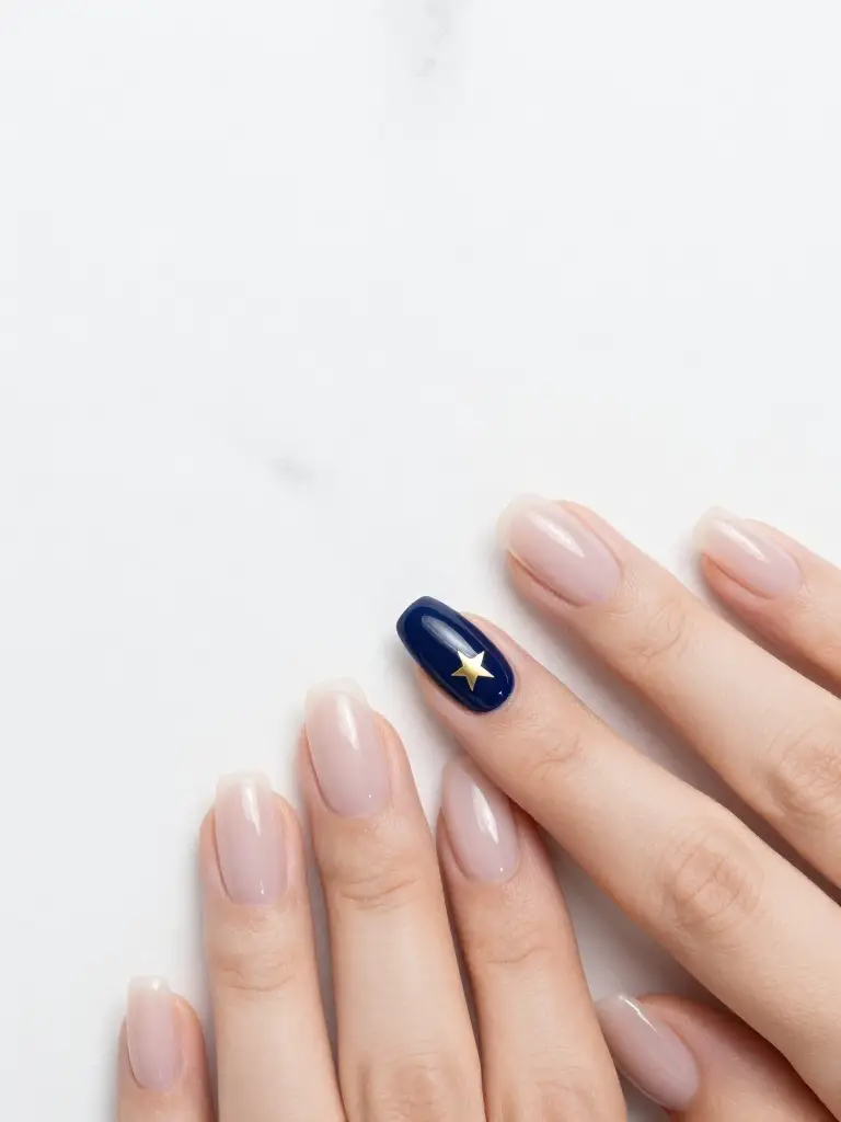 Minimalist Patriotic Nail Ideas