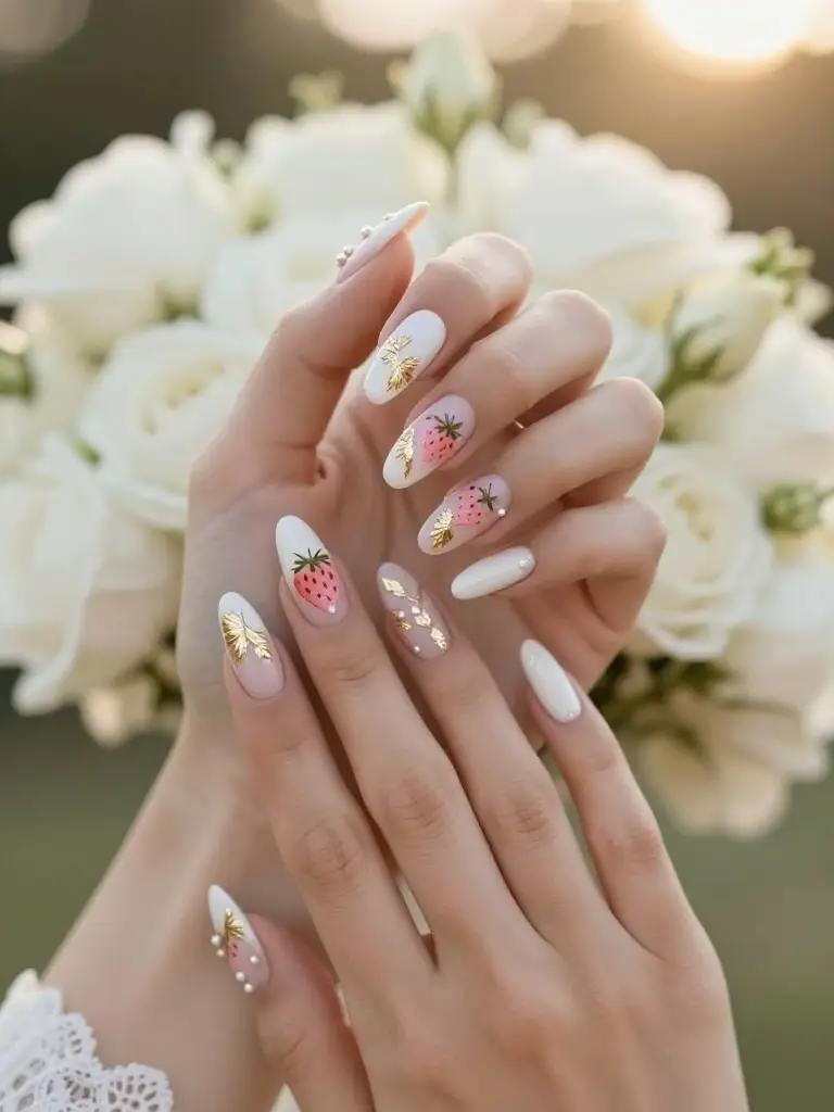 Strawberry Nail Designs for Special Occasions — Weddings, Parties & More