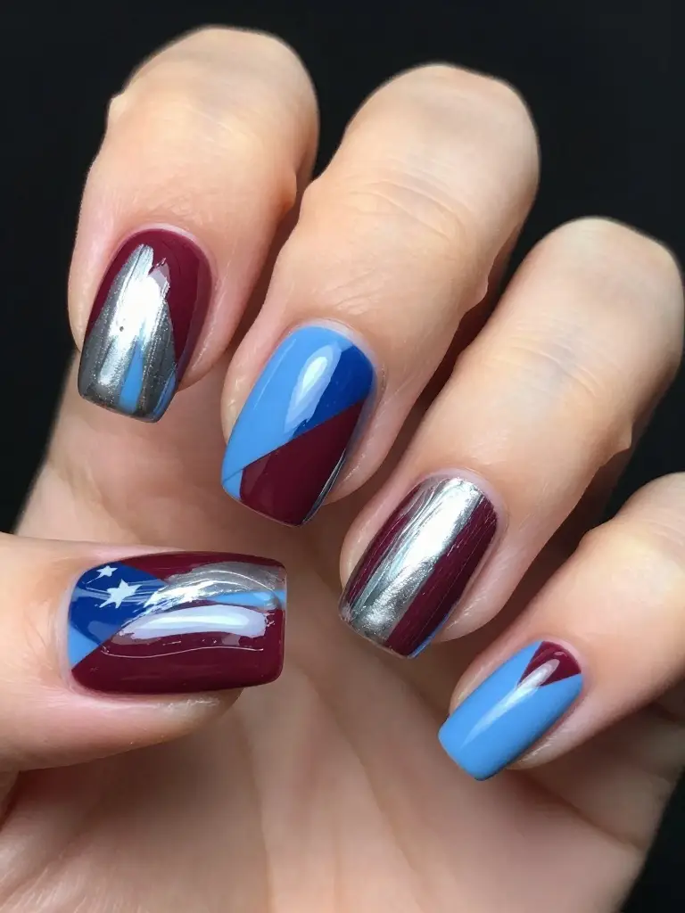 Bold and Creative Independence Day Nail Art