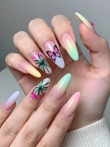 Summer Nail Colors for Long Nails