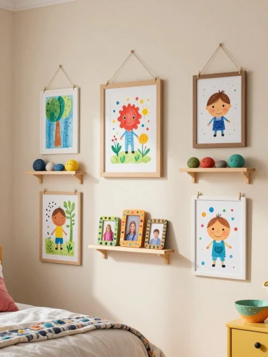Creative Ways to Display Your Kids' Summer Crafts
