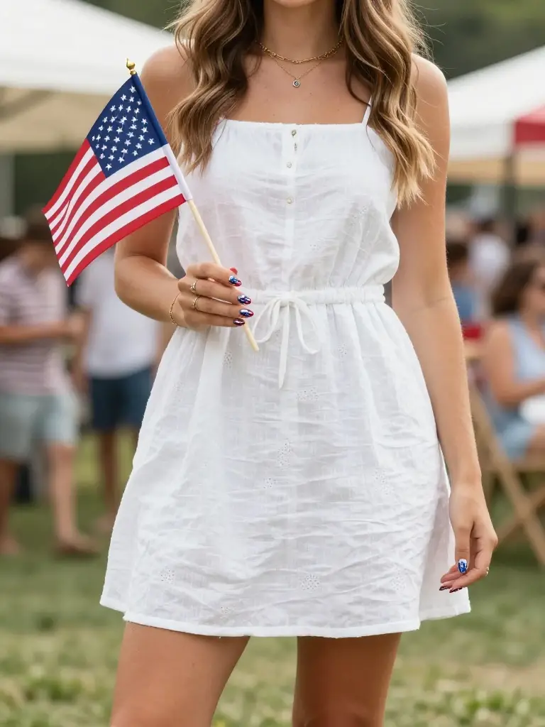 Matching Your July 4th Nails with Summer Outfits